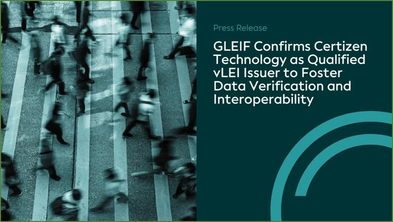 GLEIF Confirms Certizen