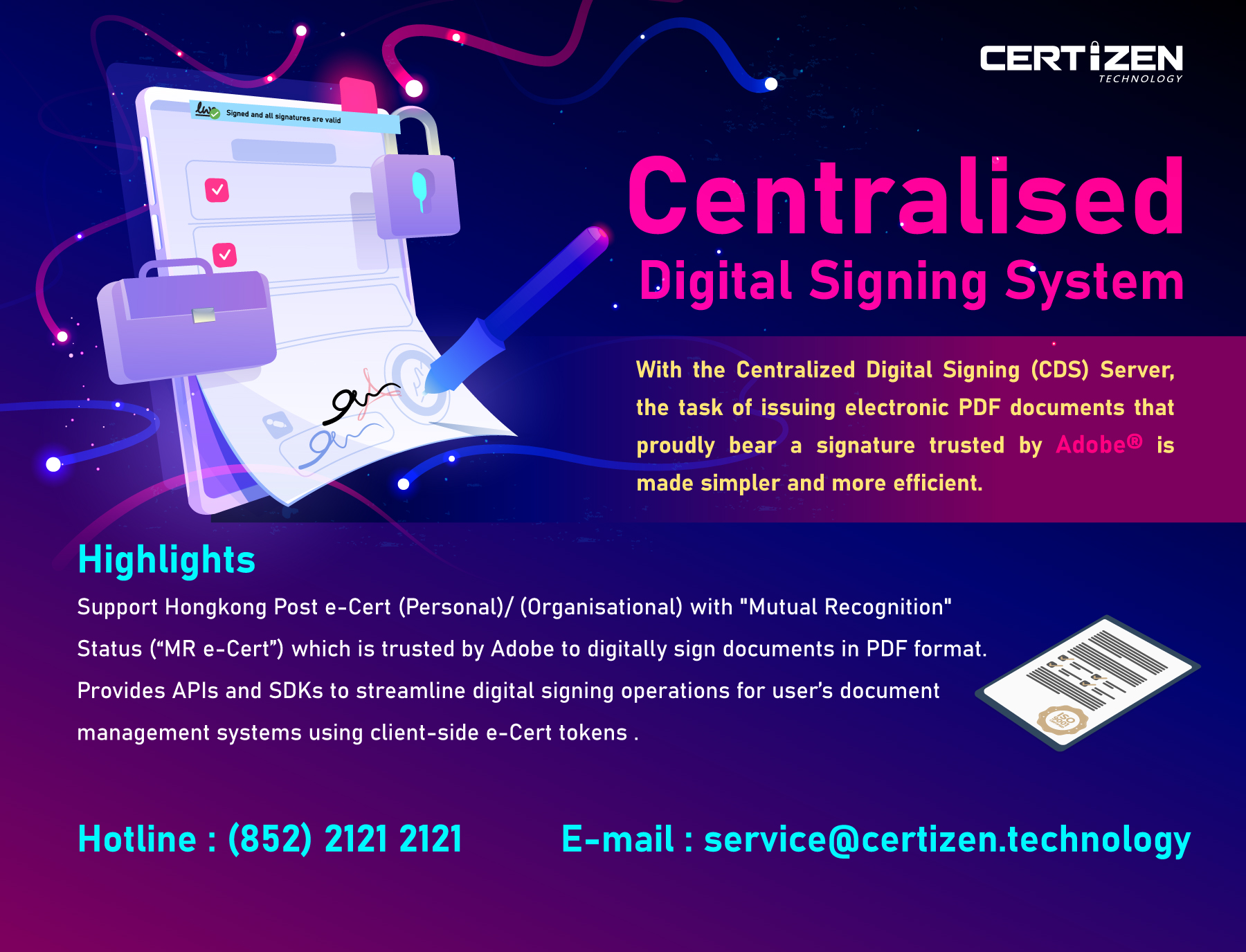 Centralized Digital Signing System leaflet 01